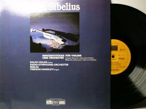 LP VMS 1604 【ヴァイオリン】ラルフ・ホームズ　ヴァーノン・ハンドリー　シベリウス　ヴァイオリン協奏曲 【8商品以上同梱で送料無料】