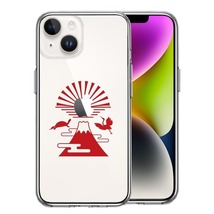 iPhone14Plus ケース クリア 富士山 初日の出 スマホケース 側面ソフト 背面ハード ハイブリッド_画像1