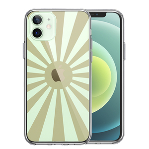 iPhone12 ケース クリア 旭日旗 太陽 日本 スマホケース 側面ソフト 背面ハード ハイブリッド