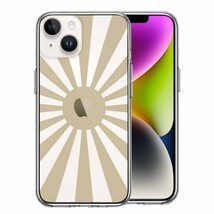 iPhone14 ケース クリア 旭日旗 太陽 日本 スマホケース 側面ソフト 背面ハード ハイブリッド_画像1