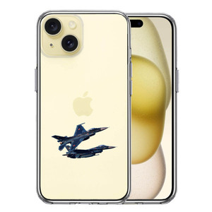 iPhone15Plus ケース クリア 戦闘機 F-2A VIPER ZERO スマホケース 側面ソフト 背面ハード ハイブリッド