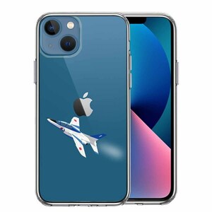 iPhone13 ケース クリア シェル ブルーインパルス 1号機 スマホケース 側面ソフト 背面ハード ハイブリッド