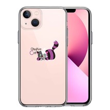 iPhone13mini ケース クリア アリス CAT チェシャ猫 1 スマホケース 側面ソフト 背面ハード ハイブリッド_画像1