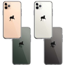 iPhone11pro ケース クリア 猫 りんごペチペチ スマホケース 側面ソフト 背面ハード ハイブリッド_画像2