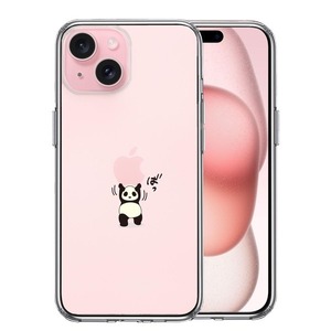 iPhone15 ケース クリア パンダ 重量挙げ 努力感 スマホケース 側面ソフト 背面ハード ハイブリッド