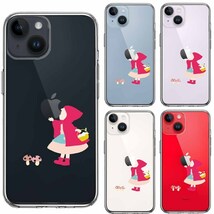 iPhone14Plus ケース クリア ジャケット 赤頭巾ちゃん スマホケース 側面ソフト 背面ハード ハイブリッド_画像2