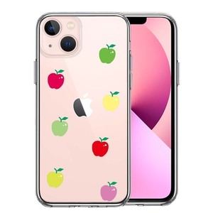 iPhone13 ケース クリア アップル 水玉 スマホケース 側面ソフト 背面ハード ハイブリッド