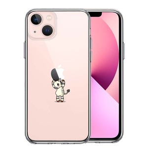 iPhone13 ケース クリア シマウマ ゼブラ アップル 重量挙げ スマホケース 側面ソフト 背面ハード ハイブリッド