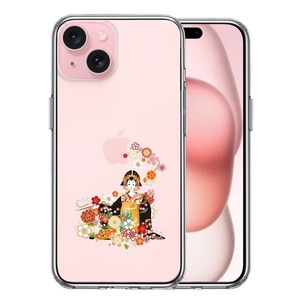 iPhone15Plus ケース クリア 花魁 2 スマホケース 側面ソフト 背面ハード ハイブリッド