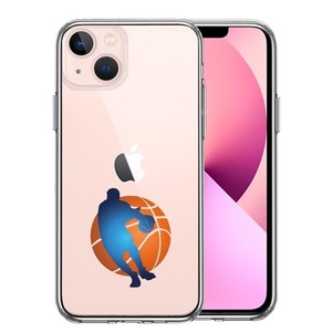 iPhone13 ケース クリア バスケットボール ドリブル 3 スマホケース 側面ソフト 背面ハード ハイブリッド