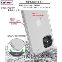 iPhone14 ケース クリア 剣道 ホワイト スマホケース 側面ソフト 背面ハード ハイブリッド_画像5