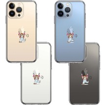 iPhone13Pro ケース クリア チンパンジー アップル 重量挙げ スマホケース 側面ソフト 背面ハード ハイブリッド_画像2