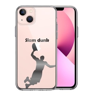 iPhone13mini ケース クリア バスケットボール スラムダンク スマホケース 側面ソフト 背面ハード ハイブリッド