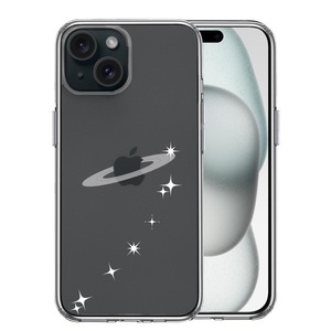 iPhone15 ケース クリア 天の川 流れ星 スマホケース 側面ソフト 背面ハード ハイブリッド