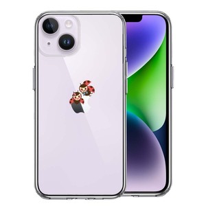 iPhone14 ケース クリア てんとう虫 カップル スマホケース 側面ソフト 背面ハード ハイブリッド