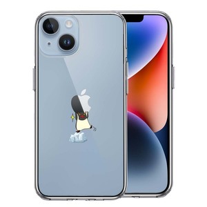 iPhone14 ケース クリア ペンギン Appleは重い？ スマホケース 側面ソフト 背面ハード ハイブリッド