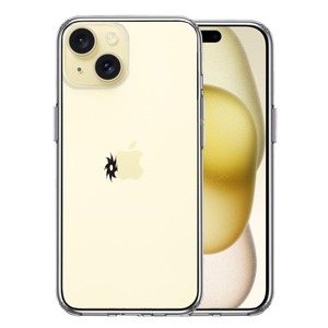 iPhone15Plus ケース クリア 手裏剣 八方手裏剣 スマホケース 側面ソフト 背面ハード ハイブリッド