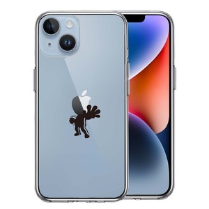 iPhone14 ケース クリア 映画パロディ 天才 格闘家 2 スマホケース 側面ソフト 背面ハード ハイブリッド