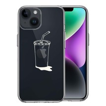 iPhone14Plus ケース クリア アップルジュース ホワイト スマホケース 側面ソフト 背面ハード ハイブリッド_画像1