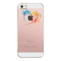 iPhone5 iPhone5s ケース クリア 幾何学 ハート スマホケース ハード スマホケース ハード_画像3