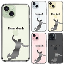 iPhone15Plus ケース クリア バスケットボール スラムダンク スマホケース 側面ソフト 背面ハード ハイブリッド_画像2