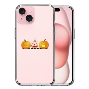 iPhone15 ケース クリア Happy Halloween ハロウィン 2 スマホケース 側面ソフト 背面ハード ハイブリッド