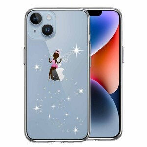 iPhone14 ケース クリア ピーターパン 妖精 2 スマホケース 側面ソフト 背面ハード ハイブリッド