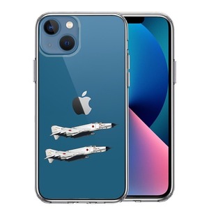 iPhone13 ケース クリア 航空自衛隊 F-4EJ改 ファントム2 スマホケース 側面ソフト 背面ハード ハイブリッド