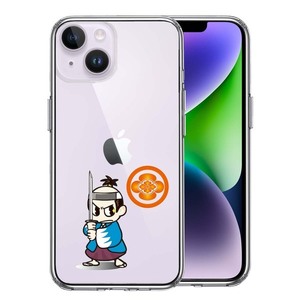 iPhone14Plus ケース クリア 侍 新撰組 新選組 沖田 スマホケース 側面ソフト 背面ハード ハイブリッド