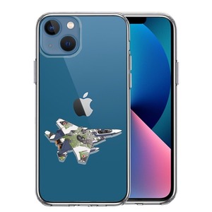 iPhone13 ケース クリア 航空自衛隊 F-15J アグレッサー スマホケース 側面ソフト 背面ハード ハイブリッド