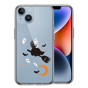 iPhone14Plus ケース クリア Halloween ハロウィン スマホケース 側面ソフト 背面ハード ハイブリッド