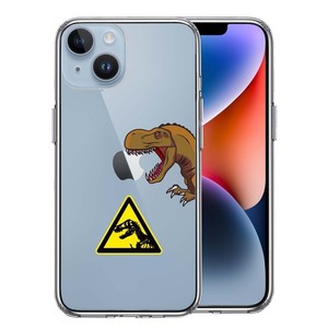 iPhone14 ケース クリア 肉食恐竜 スマホケース 側面ソフト 背面ハード ハイブリッド