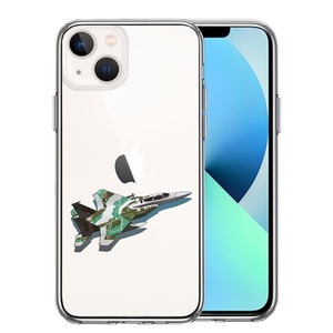 iPhone13mini ケース クリア 航空自衛隊 F-15J アグレッサー2 スマホケース 側面ソフト 背面ハード ハイブリッド