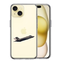 iPhone15Plus ケース クリア F 35A ライトニング2 ステルス 戦闘 スマホケース 側面ソフト 背面ハード ハイブリッド_画像1