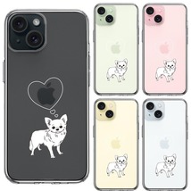 iPhone15Plus ケース クリア チワワ スマホケース 側面ソフト 背面ハード ハイブリッド_画像2