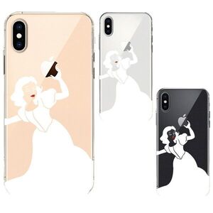 iPhoneX ケース iPhoneXS ケース ソフト レディホワイト 白雪姫 スマホケース ソフトスマホケース