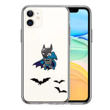 iPhone11 ケース クリア 映画パロディ 蝙蝠男 スマホケース 側面ソフト 背面ハード ハイブリッド_画像1