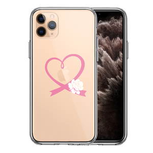 iPhone11pro ケース クリア 白薔薇 結婚式用 スマホケース 側面ソフト 背面ハード ハイブリッド