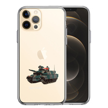 iPhone12Pro ケース クリア 10式戦車 スマホケース 側面ソフト 背面ハード ハイブリッド_画像1