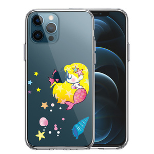 iPhone12Pro ケース クリア Young mermaid 1 スマホケース 側面ソフト 背面ハード ハイブリッド