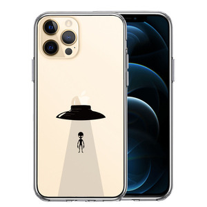 iPhone12Pro ケース クリア UFO 帰艦 スマホケース 側面ソフト 背面ハード ハイブリッド