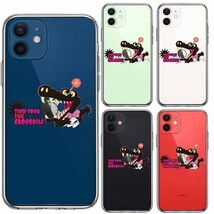 iPhone12mini ケース クリア ピーターパン ワニ スマホケース 側面ソフト 背面ハード ハイブリッド_画像2