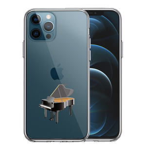 iPhone12Pro ケース クリア ピアノ スマホケース 側面ソフト 背面ハード ハイブリッド