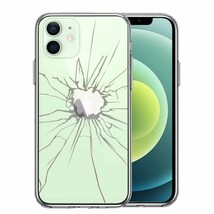 iPhone12mini ケース クリア 割れたガラス スマホケース 側面ソフト 背面ハード ハイブリッド_画像1