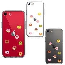 iPhoneSE ケース 第3世代 第2世代 クリア ドーナッツ ドーナツ スマホケース 側面ソフト 背面ハード ハイブリッド_画像2