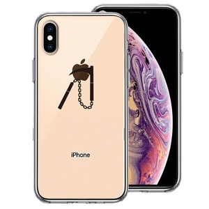 iPhoneX ケース ｉPhoneXS ケース クリア 忍者 武器 鎖釜 スマホケース 側面ソフト 背面ハード ハイブリッド