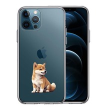 iPhone12Pro ケース クリア わんこ 柴犬 パピー スマホケース 側面ソフト 背面ハード ハイブリッド_画像1