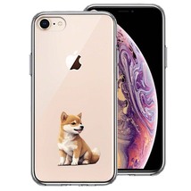 iPhone8 ケース クリア わんこ 柴犬 パピー スマホケース 側面ソフト 背面ハード ハイブリッド_画像1