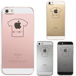 iPhone5 iPhone5s ケース クリア 果物Tシャツ スマホケース ハード スマホケース ハード