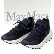 【送料無料】【本物】MAX MARA★マックスマーラ★RAISSA★スニーカー★ネイビー★35★テクニカルファブリック×レザー★レディース★22.5cm_画像1